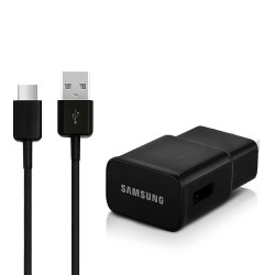 Samsung Fast Charge Wall Charger and USB-C cable Bundle (OEM Original)